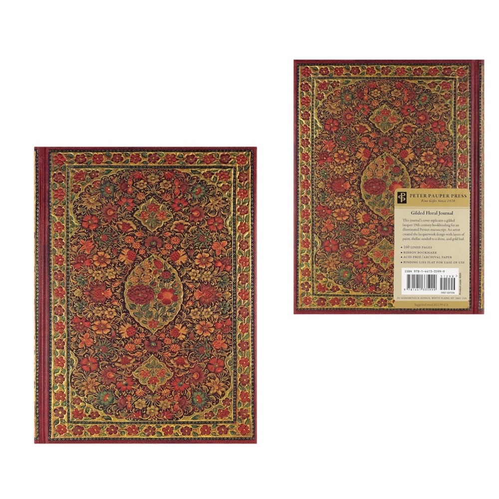 Peter Pauper Press - Gilded Floral Journal NWT